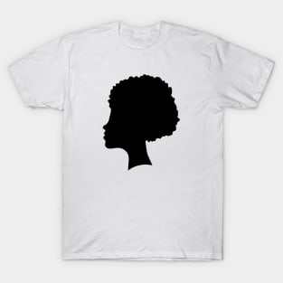 Black female silhouette T-Shirt